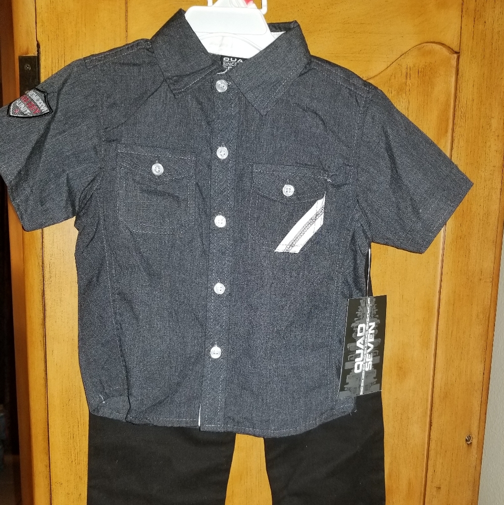 Boys 3T 2 piece shirt pant set